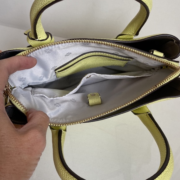 Kate Spade Collection Margaux Mini Satchel Top Handle Bag in Lemon Sorbet - Picture 9 of 11